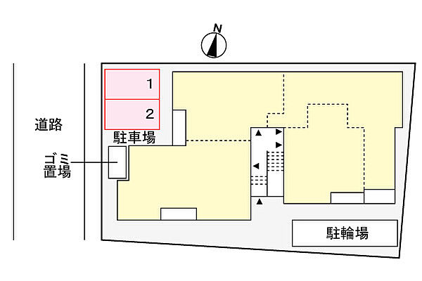 大阪府高槻市本町(賃貸アパート2LDK・2階・62.54㎡)の写真 その14
