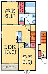 間取図画像 2LDK