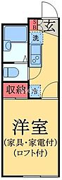レオパレスSONNOU 1Kの間取図画像
