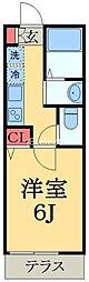 KINOMI STUDIO 1Kの間取図画像