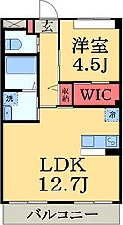サクラーレ 1LDKの間取図画像