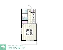 JR京浜東北・根岸線 蒲田駅 徒歩18分の賃貸アパート 3階1Kの間取り
