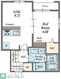 間取図画像 1LDK