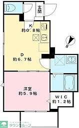 カームコートK 2LDKの間取図画像