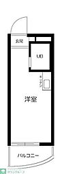 レジダンスイン・三軒茶屋 ワンルームの間取図画像