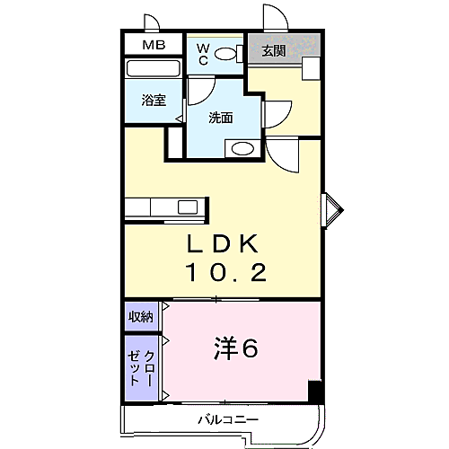 メ－プルリーフ 201｜大阪府守口市佐太中町６丁目(賃貸マンション1LDK・2階・41.06㎡)の写真 その2