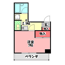 メディトピア守口 1Kの間取図画像