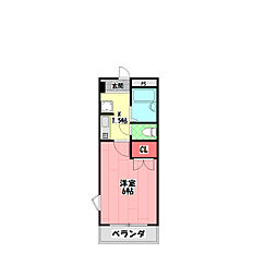 ハイムユンゲル 1Kの間取図画像