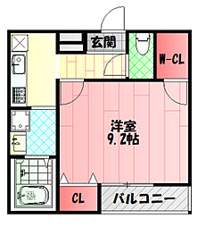フジパレス西郷通 1Kの間取図画像