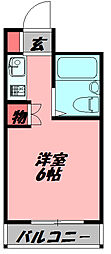エムロード豊秀 ワンルームの間取図画像