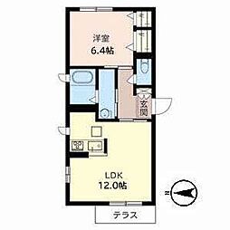 シャーメゾン7番館 1LDKの間取図画像