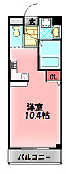 サン守口 ワンルームの間取図画像