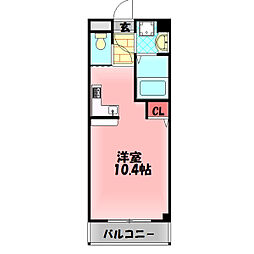 サン守口 ワンルームの間取図画像