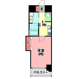 D-Court門真駅前 1Kの間取図画像