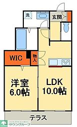 つくばエクスプレス 南流山駅 徒歩4分の賃貸マンション 1階1LDKの間取り