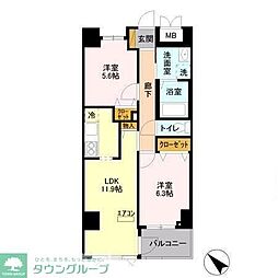 間取図画像 2LDK