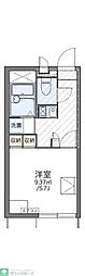 レオパレスイースト 1Kの間取図画像