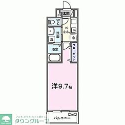 ウィンロードII 1Kの間取図画像