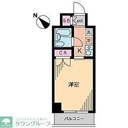 ポルタオーレア 1Kの間取図画像