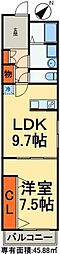 RCデザイナーズ松戸 1LDKの間取図画像