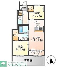 松戸市西馬橋相川町新築アパート(仮称) 2LDKの間取図画像