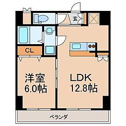 セラピアザ船橋 1LDKの間取図画像