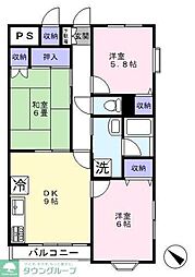 ラフィーヌ・フォレ 3DKの間取図画像