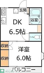 さつきコーポ 1DKの間取図画像