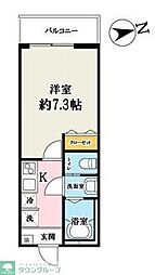 吉川市高富1丁目アパート 1Kの間取図画像