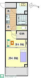 SGクレスト吉川美南 2Kの間取図画像