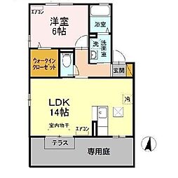 ソレイユ 1LDKの間取図画像