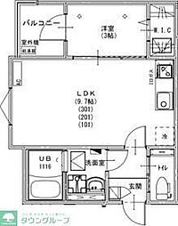 KEIAI RESIDENCE 我孫子II 1LDKの間取図画像