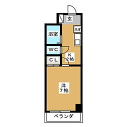 間取図画像 1K