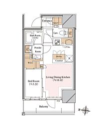 ブランシエスタ白山 1LDKの間取図画像