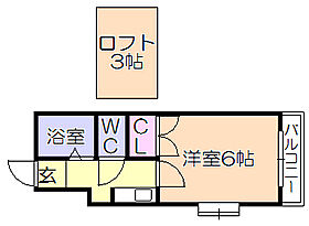 レジデンス津福本町II 104 ｜ 福岡県久留米市津福本町（賃貸アパート1K・1階・21.06㎡） その2