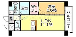 ラフレシーサ医大通り 1LDKの間取図画像
