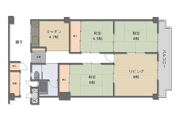 間取りを拡大表示