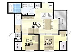 間取図画像 2LDK
