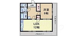 メゾンエトワール 1LDKの間取図画像