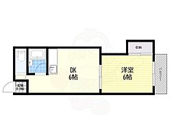 ハイツソレイユ 1DKの間取図画像