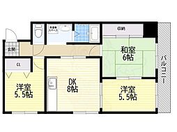 ハイム高木131 3LDKの間取図画像