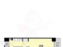 インベスト塚口エスフロント 1Kの間取図画像