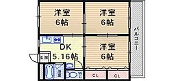 武庫之荘駅 6.9万円