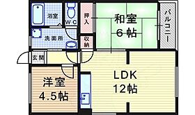 サンコーポ武庫  ｜ 兵庫県尼崎市武庫之荘７丁目（賃貸マンション2LDK・4階・50.00㎡） その2