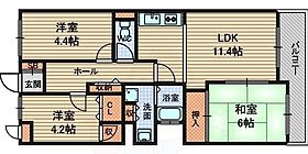 北塚口シティハウス  ｜ 兵庫県尼崎市塚口町６丁目（賃貸マンション3LDK・1階・62.12㎡） その2