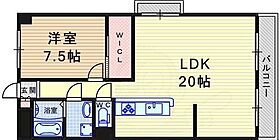 ライフ21武庫  ｜ 兵庫県尼崎市武庫町３丁目（賃貸マンション1LDK・3階・57.78㎡） その2