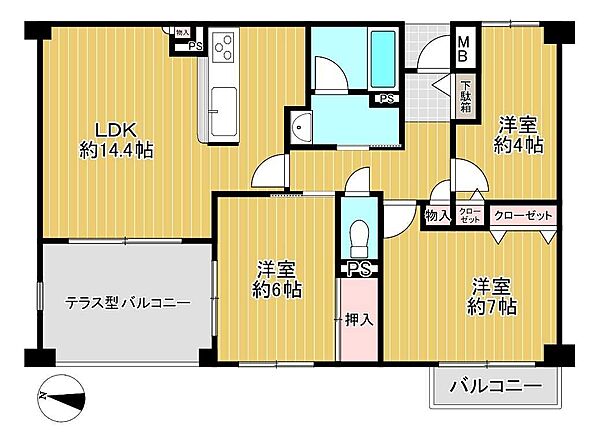 間取りを拡大表示