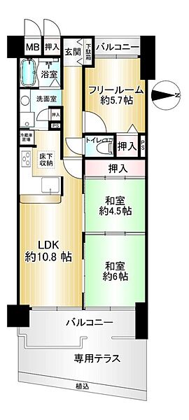 間取りを拡大表示