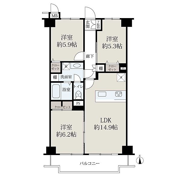 間取りを拡大表示