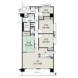 ローレルコート郡山筒井 4LDKの間取図画像